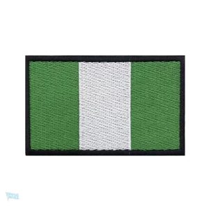 Patch drapeau du Nigeria en tissu, symbole national