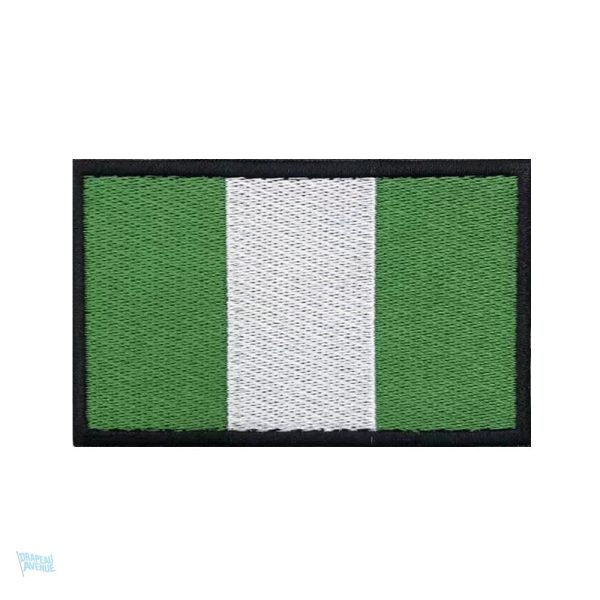 Patch drapeau du Nigeria en tissu, symbole national