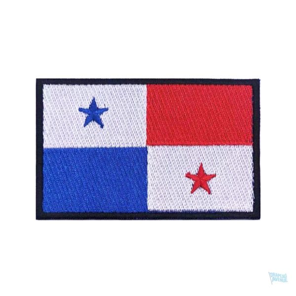 Patch drapeau Panama en tissu coloré et durable