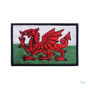 Patch drapeau du Pays de Galles pour vêtements et accessoires