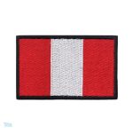 Patch drapeau du Pérou en tissu brodé