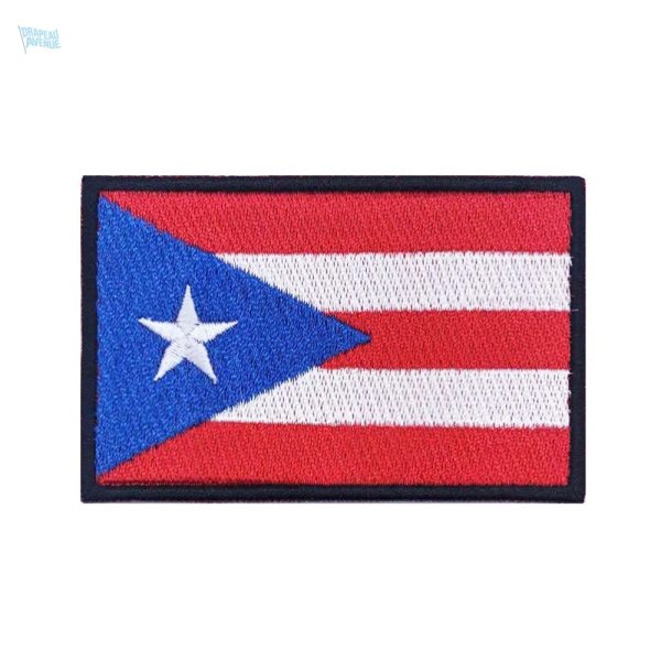 Patch drapeau Porto Rico, accessoire de style patriotique