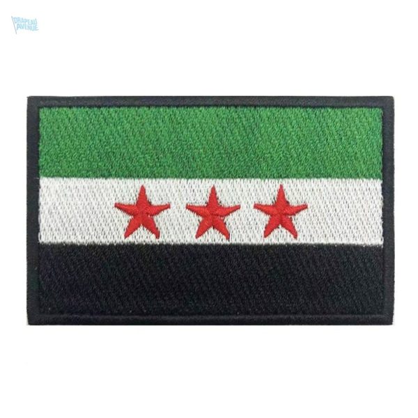 Patch drapeau Syrie avec le symbole de la Révolution