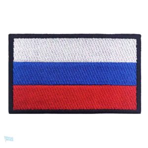 Patch drapeau Russie en tissu, symbole national