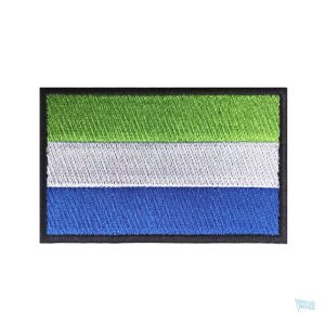 Patch drapeau Sierra Leone en tissu multicolore