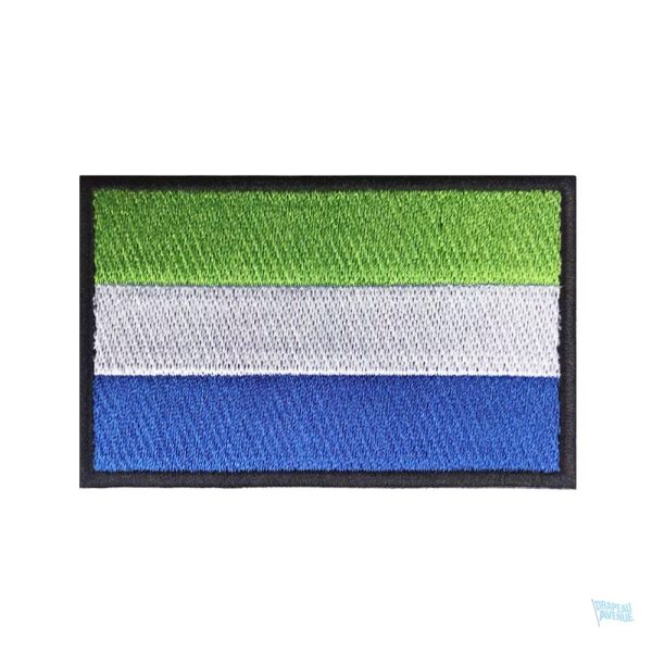 Patch drapeau Sierra Leone en tissu multicolore