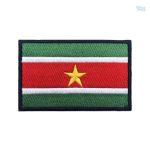 Patch drapeau du Suriname, accessoire coloré et symbolique
