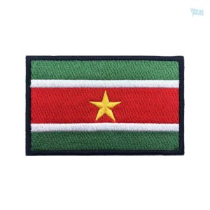 Patch drapeau du Suriname, accessoire coloré et symbolique