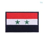 Patch drapeau Syrie en tissu, symbole national