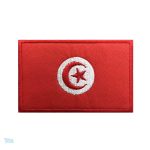 Patch drapeau Tunisie, emblème national en tissu