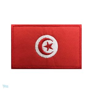 Patch drapeau Tunisie, emblème national en tissu