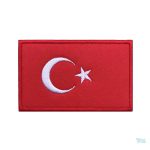Patch drapeau Turquie, emblème national en tissu
