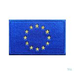 Patch drapeau Union Européenne en tissu bleu et étoiles jaunes