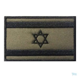 Patch militaire drapeau Israël en tissu résistant