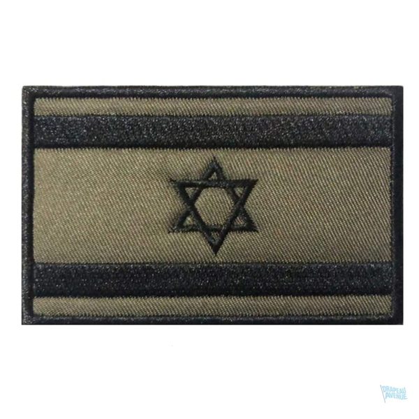 Patch militaire drapeau Israël en tissu résistant