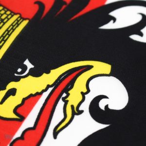 Drapeau Autriche, aigle sur fond rouge et blanc