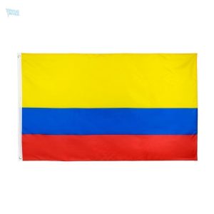 Petit drapeau de la Colombie en tissu
