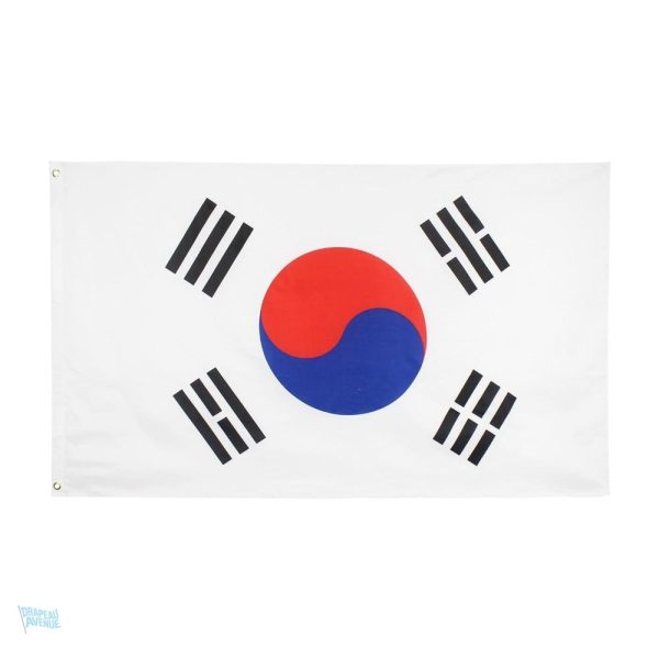 Petit drapeau de la Corée du Sud en polyester