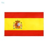 Petit drapeau représentant l'Espagne pour décoration