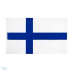 Petit drapeau de la Finlande en tissu