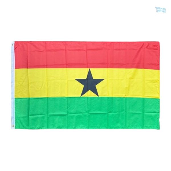 Petit drapeau du Ghana en tissu coloré