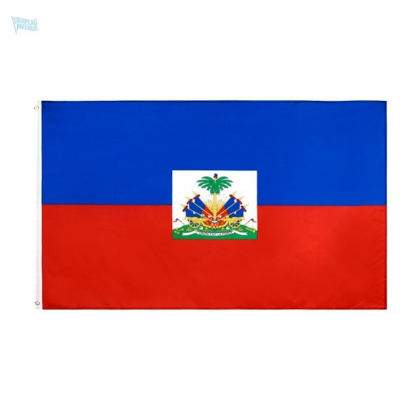 Petit drapeau Haïti en tissu coloré