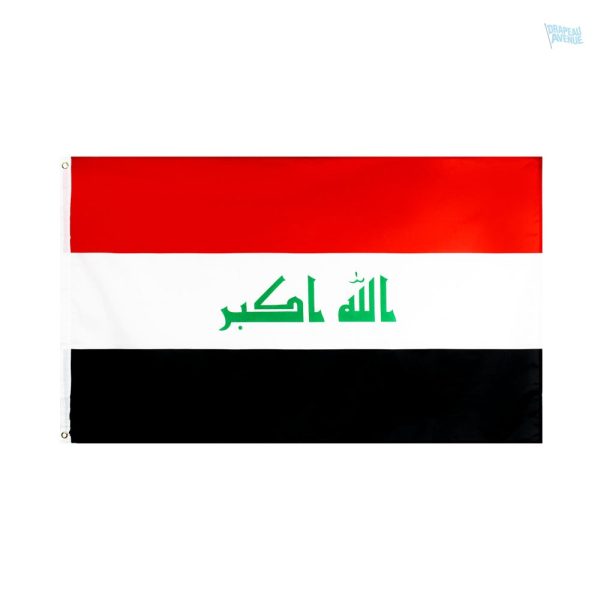 Petit drapeau Irak en tissu de qualité supérieure