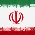Petit drapeau de l'Iran, symbole national compact