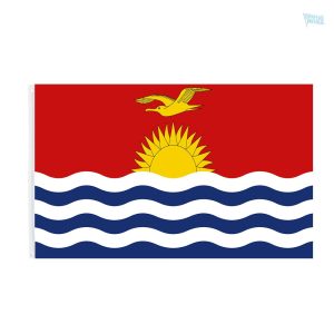 Petit drapeau Kiribati en tissu aux couleurs vives