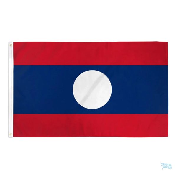 Petit drapeau du Laos en tissu coloré