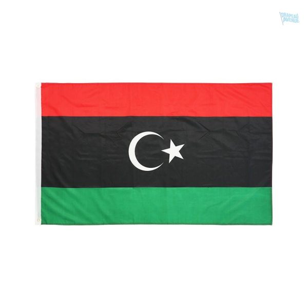 Petit drapeau de la Libye en tissu coloré