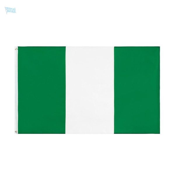 Petit drapeau du Nigeria en tissu coloré