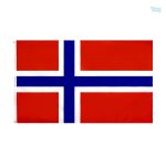 Petit drapeau Norvège en tissu avec des couleurs vives