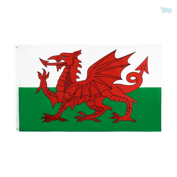 Petit drapeau du Pays de Galles en tissu