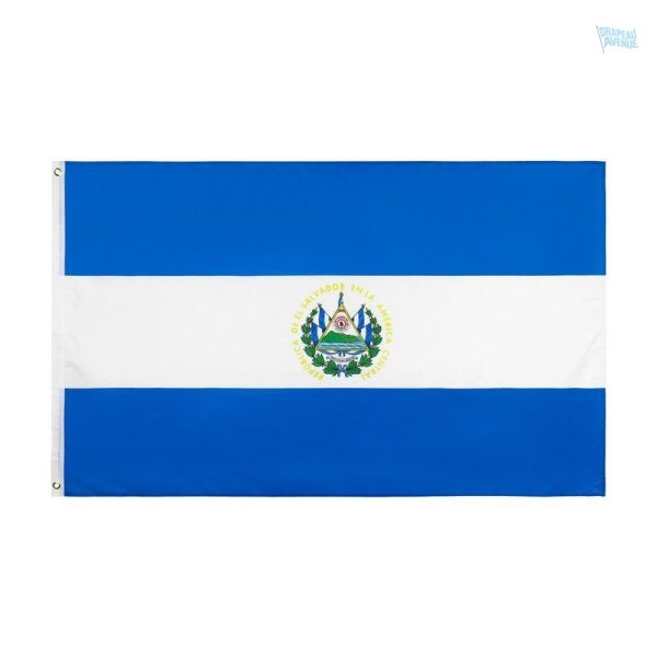 Petit drapeau du Salvador en tissu léger