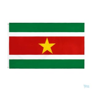 Petit drapeau du Suriname en tissu coloré