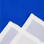 Drapeau uruguayen en tissu, couleur bleu et blanc