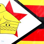 Drapeau national du Zimbabwe en version compacte