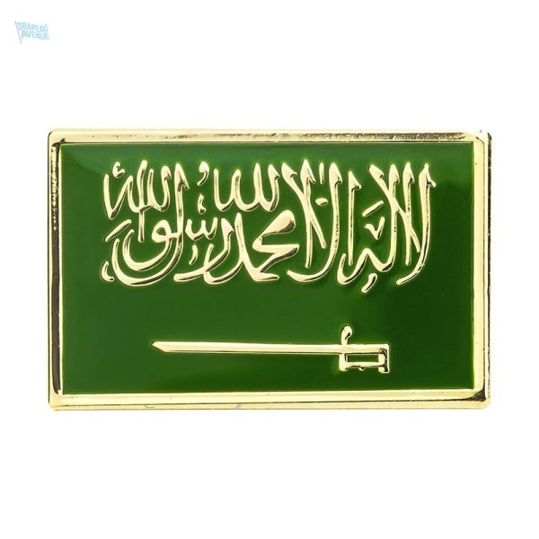 Petite broche drapeau Arabie Saoudite en métal