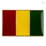 Petite broche aux couleurs du drapeau de la Guinée
