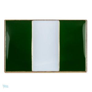 Petite broche drapeau Nigeria en émail coloré