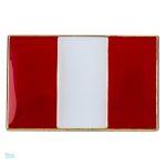 Petite broche représentant le drapeau du Pérou
