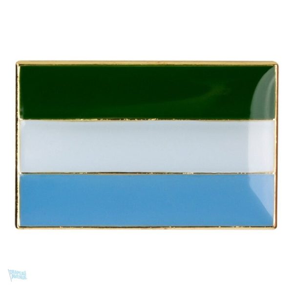 Petite broche drapeau du Sierra Leone