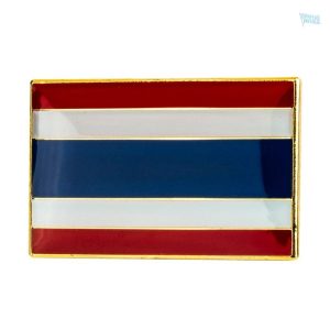 Petite broche drapeau Thaïlande en métal coloré
