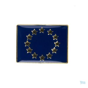 Petite broche drapeau Union Européenne en métal