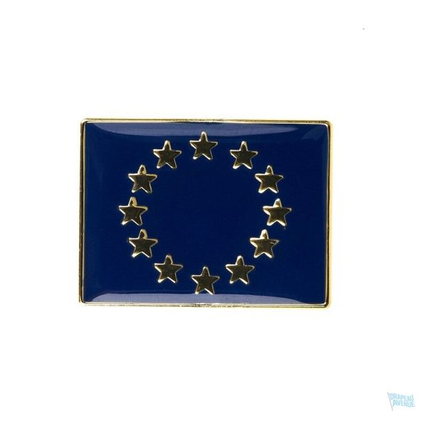 Petite broche drapeau Union Européenne en métal