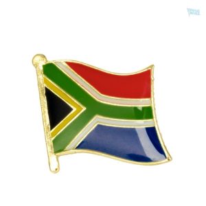 Pin's drapeau Afrique du Sud en métal coloré