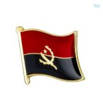 Pin's drapeau Angola, accessoire symbolique national