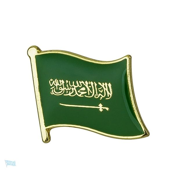 Pin's drapeau Arabie Saoudite en émail coloré