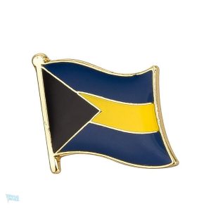 Pin's drapeau des Bahamas en émail coloré
